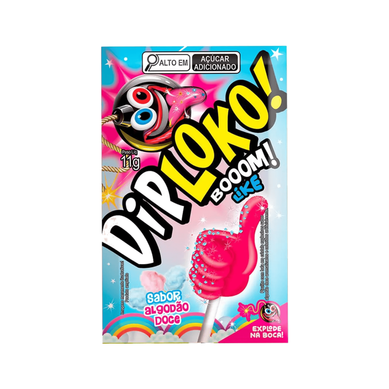 DIP LOKO BOOOM ALGODÃO DOCE LIKE 15X11G