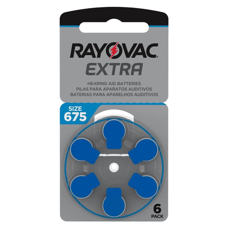 PILHA AUDITIVA EXTRA 675 CARTELA C/6