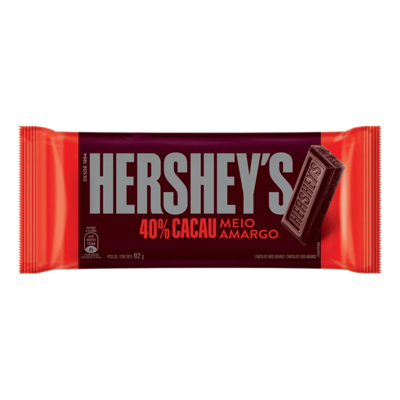BARRA CHOCOLATE MEIO AMARGO 18X82G