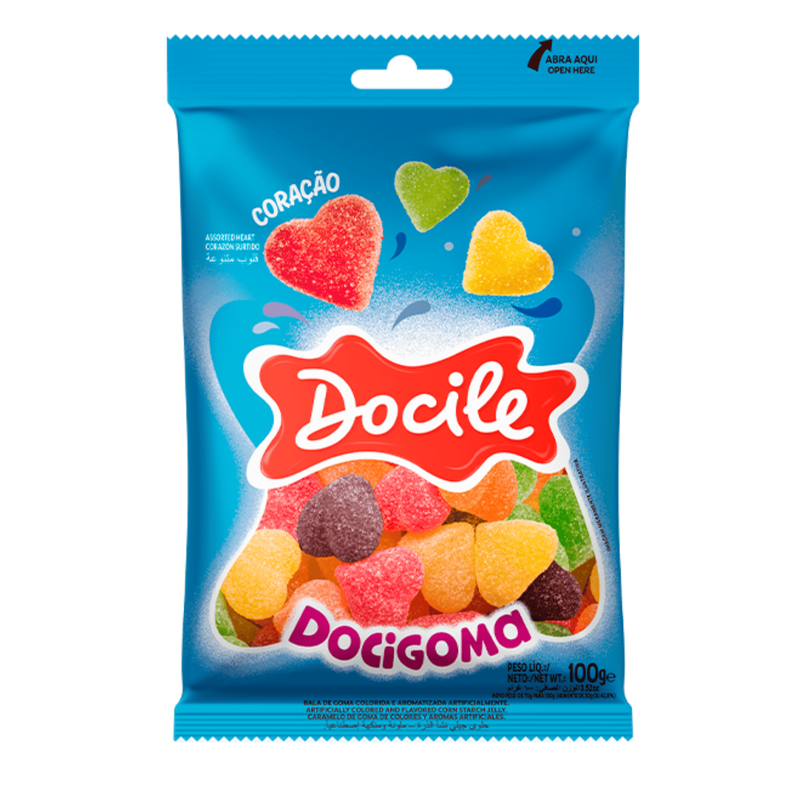 DOCILE DOCIGOMA CORAÇÃO SORTIDO 100G