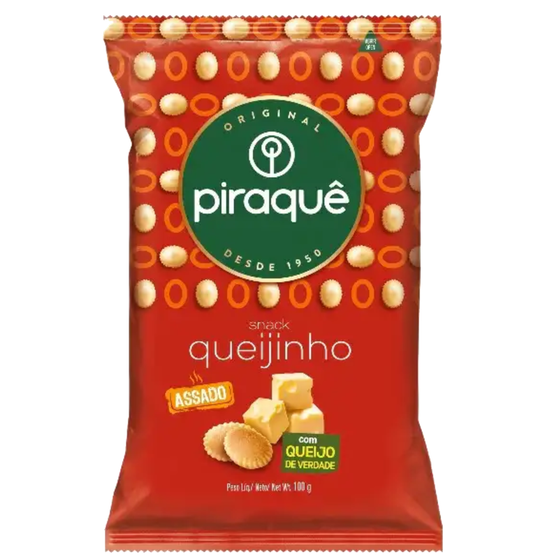 PIRAQUÊ BISCOITO SALGADINHO QUEIJINHO 20X100G