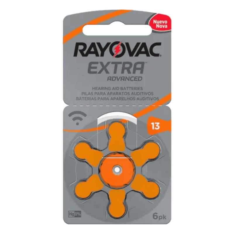 PILHA AUDITIVA RAYOVAC EXTRA 13 CARTELA C/6