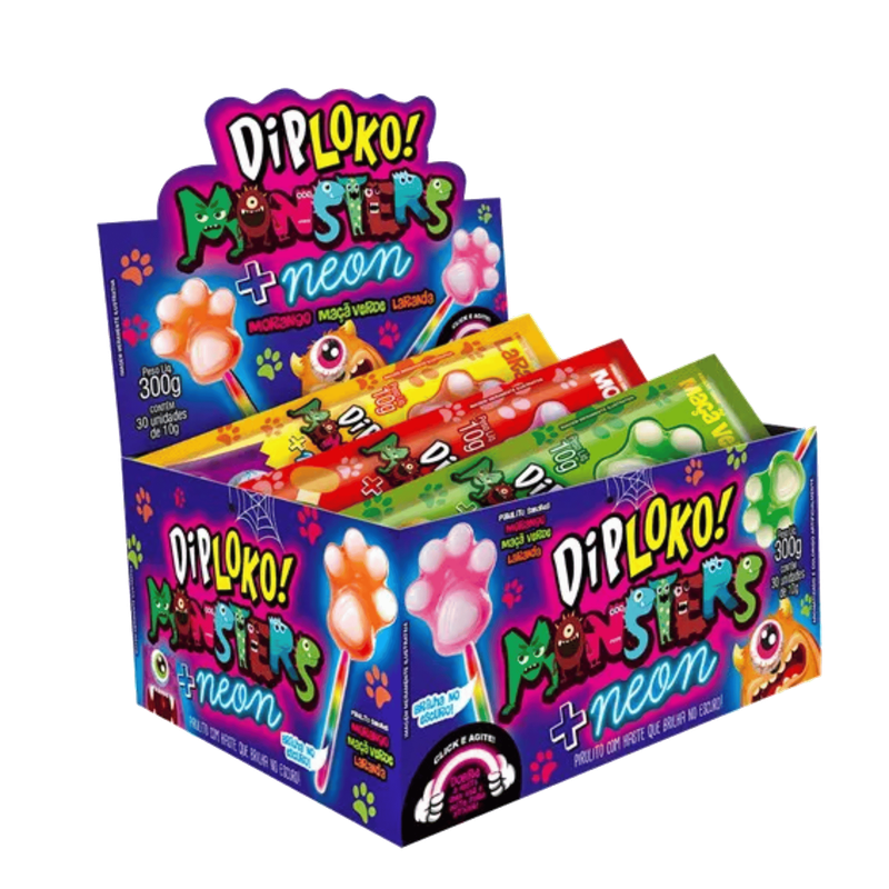 DIPLOKO MONSTERS PATINHA NEON 30x10G
