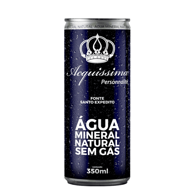 ACQUISSIMA ÁGUA MINERAL S/GÁS LATA 12X350ML