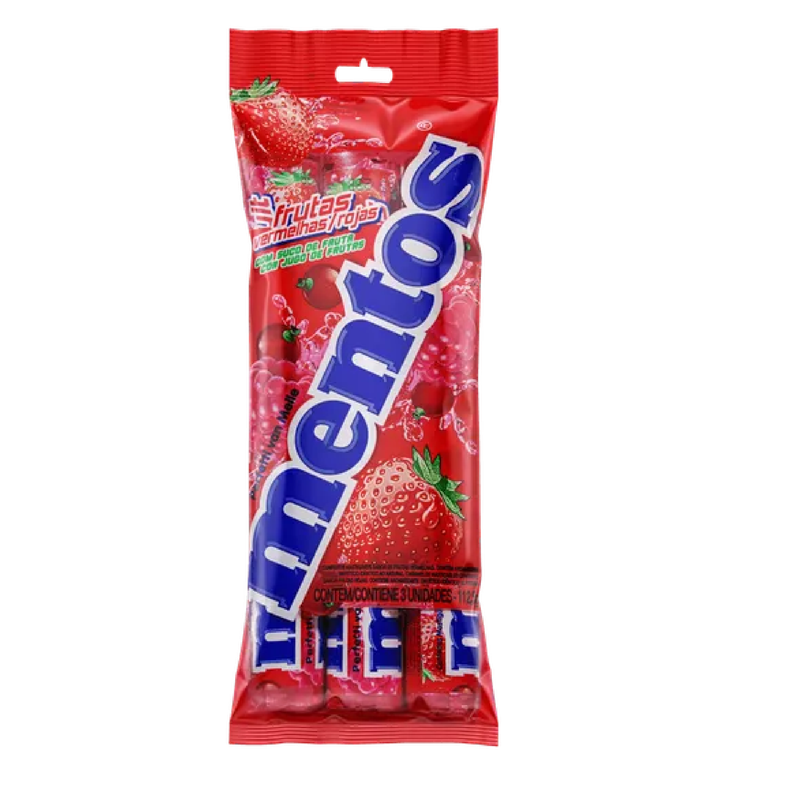 MENTOS MULTIPACK FRUTAS VERMELHAS 112.5G