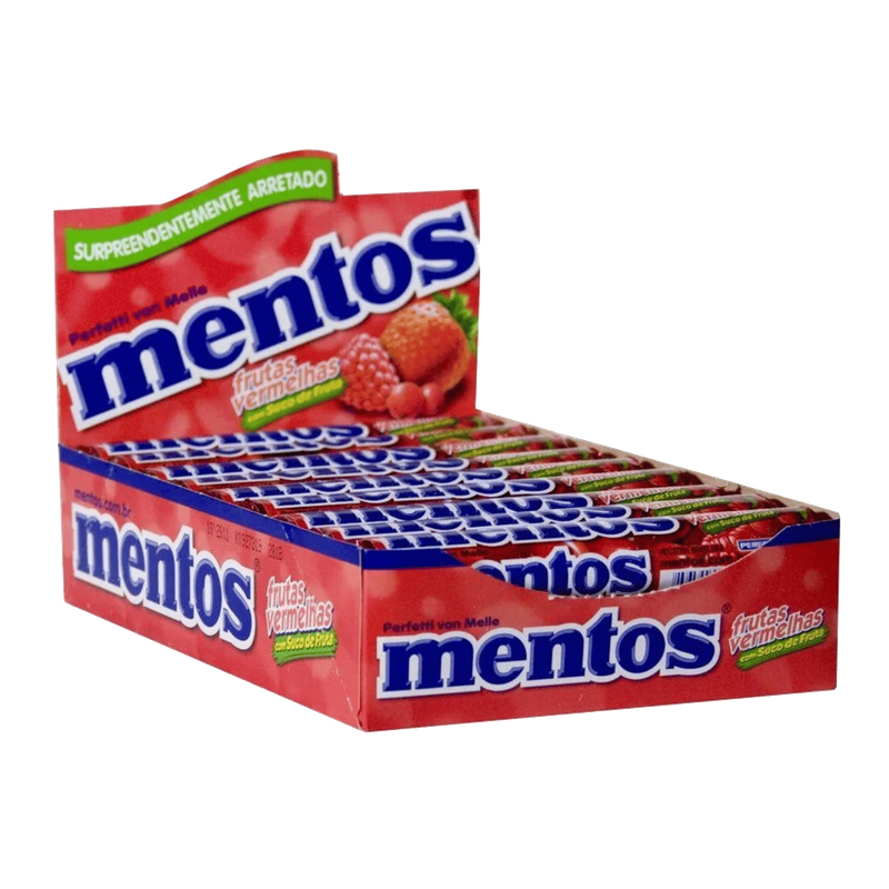 MENTOS FRUTAS VERMELHAS 14P 16X37.5G